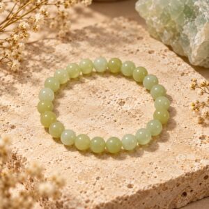 Pulsera de Jade Natural 8mm – Prosperidad, Protección y Armonía Interior