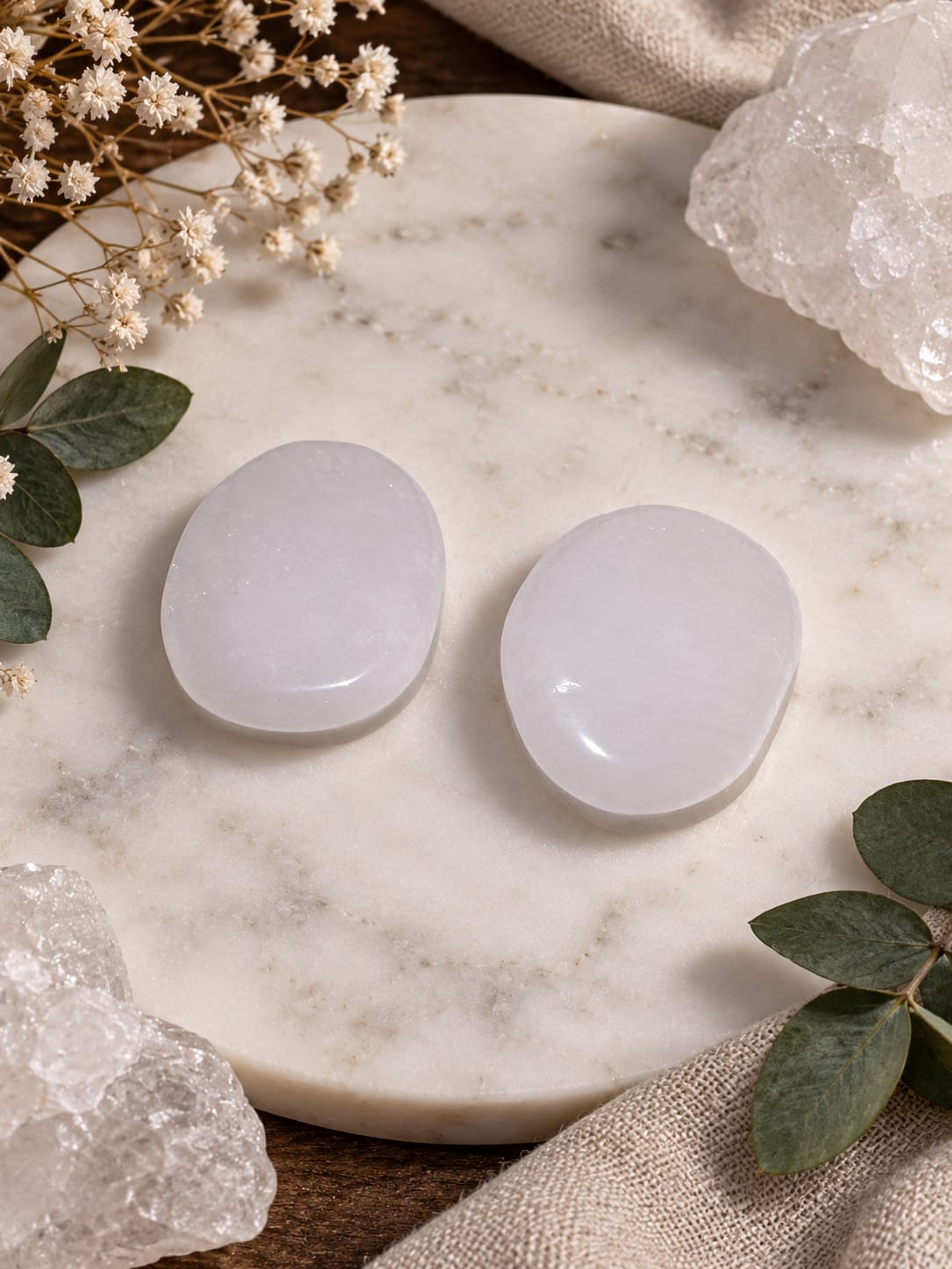 Cuarzo Blanco plano Pureza y Armonía