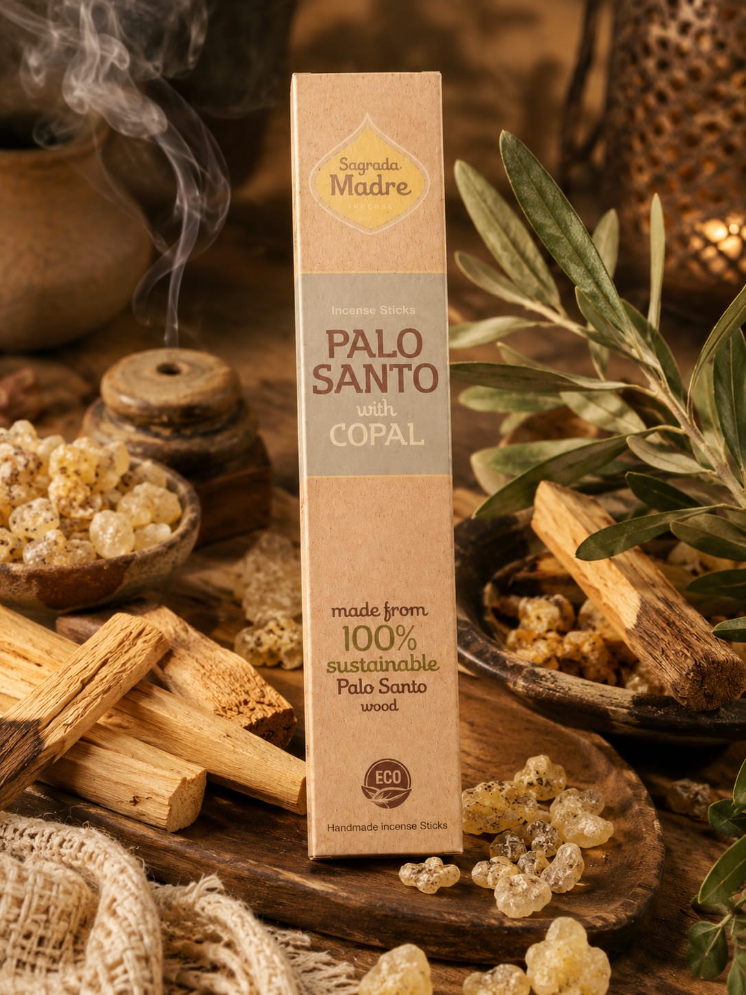 Incienso palo santo con copal