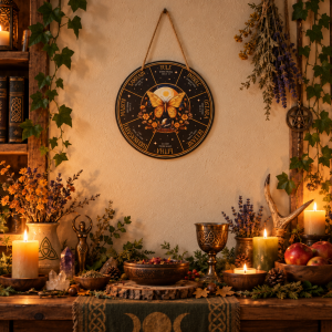 Placa decorativa Rueda del Año – Festividades celtas