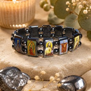 Pulsera de los Santos hematite