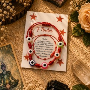 Pulsera siete nudos con ojo turco