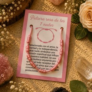 Pulseras siete nudos Rosa