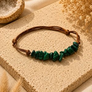 Pulsera Malaquita chip