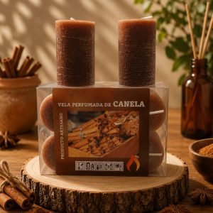 Vela canela ( Pack de 6)