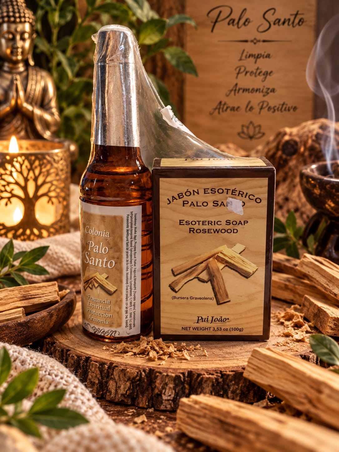 Jabón y Colonia Palo Santo