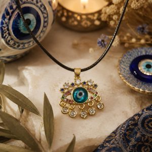 Collar Ojo Turco con cristales