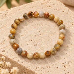 Pulsera de Ágata Crazy 6mm – Alegría, Protección y Equilibrio Emocional