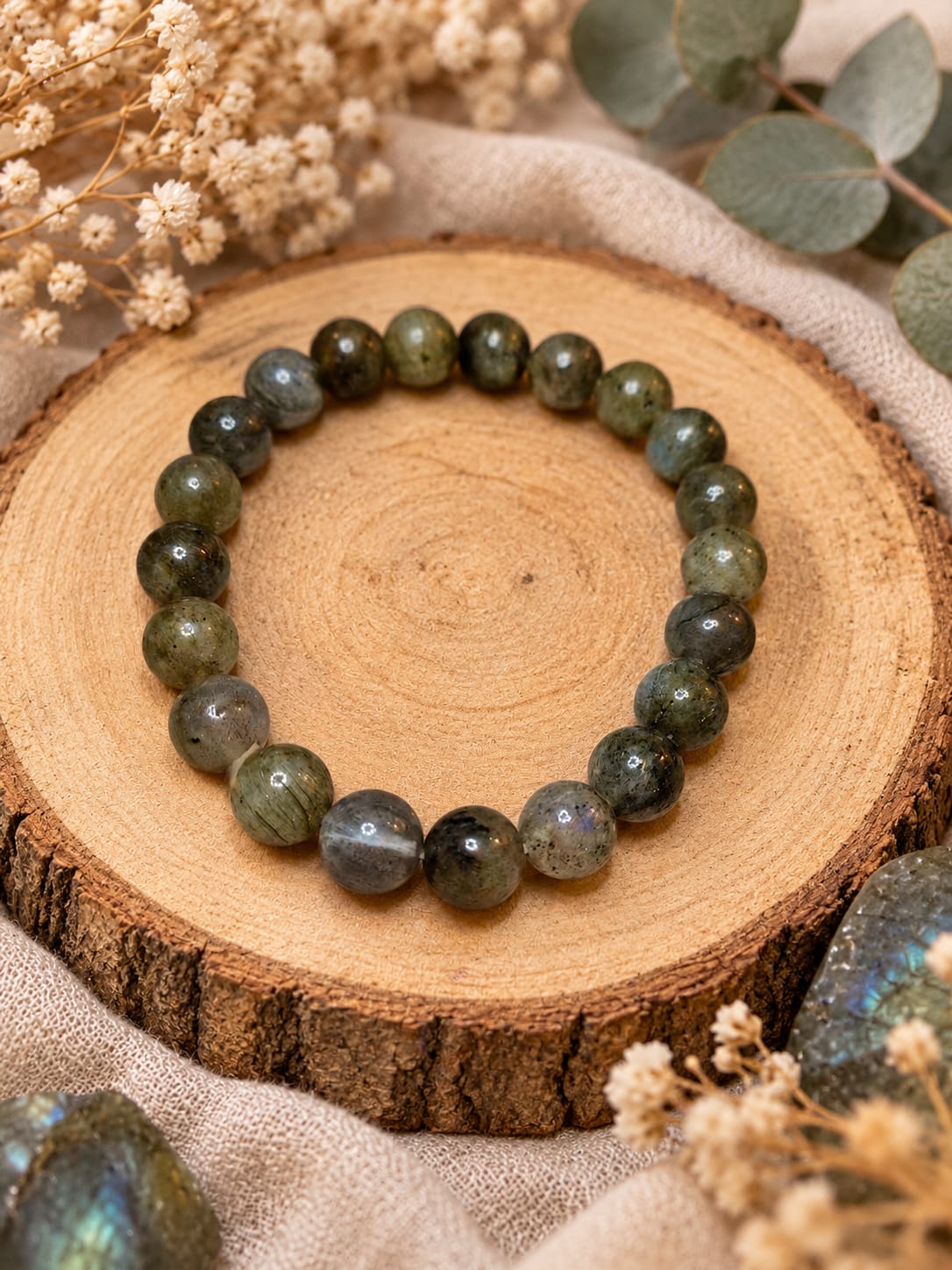 Pulsera de Labradorita 8mm – Protección Energética, Intuición y Transformación Personal