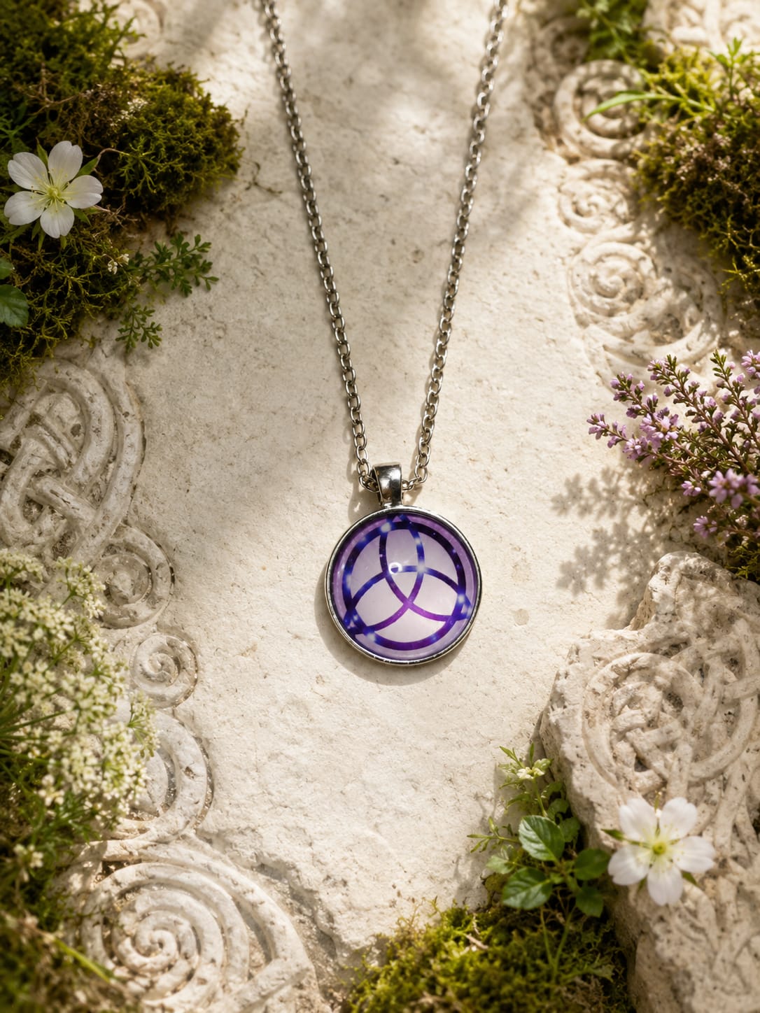 Collar Triqueta morada