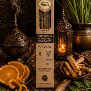 Incienso palo santo, citronella, naranja