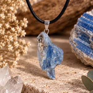 Colgante Cianita con mica incrustada