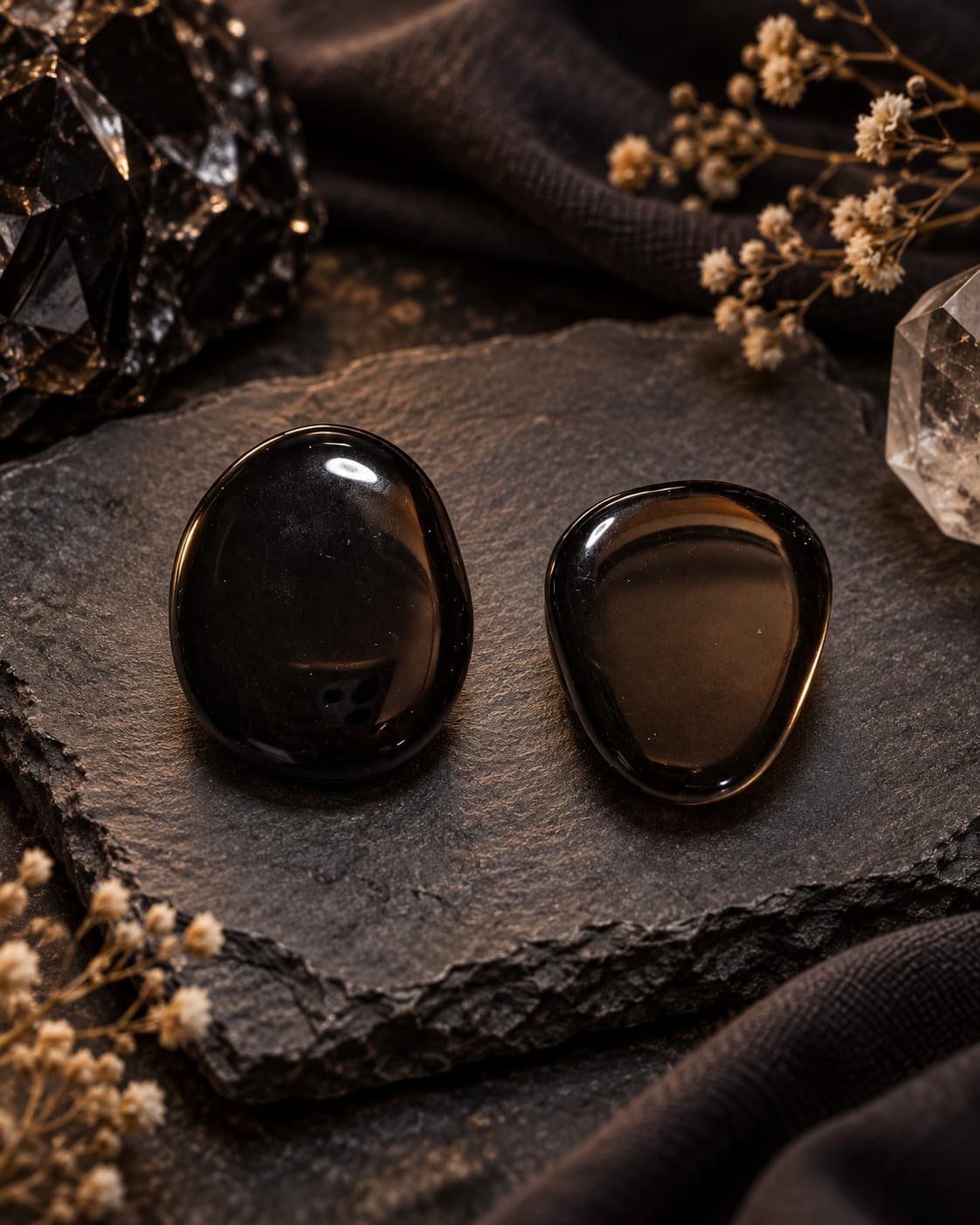 Obsidiana plana Protección y fuerza