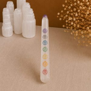 Selenita vara chakras