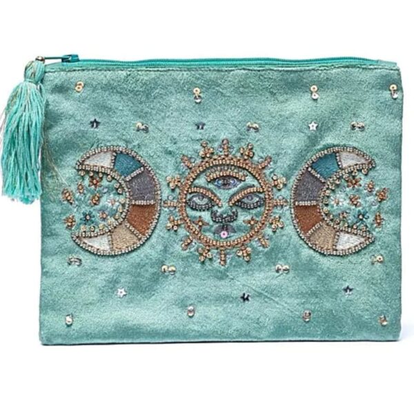 Bolsa terciopelo triple luna