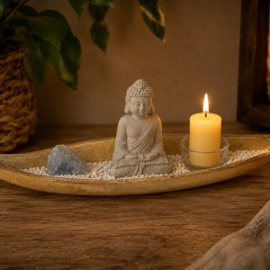 Porta vela barca buda