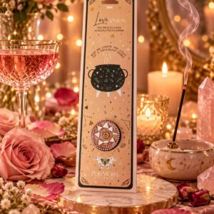 Incienso Poción de Amor  Rosa y Prosecco Rosado + Regalo Porta incienso