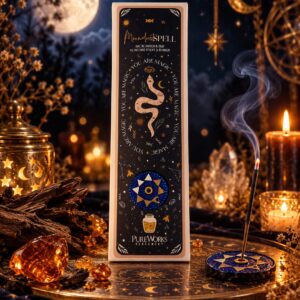 Incienso Polvo de Luna Ámbar Báltico y Oud + Regalo Porta incienso