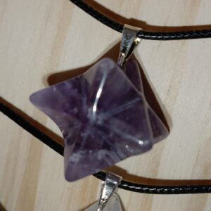 Merkaba amatista colgante