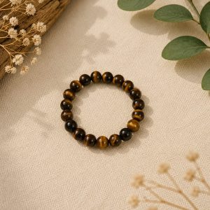 Anillo elástico ojo de tigre