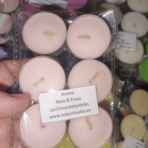 Vela de Té Nata y Fresa