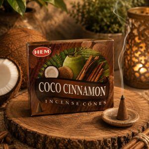 Incienso Canela y coco - cono