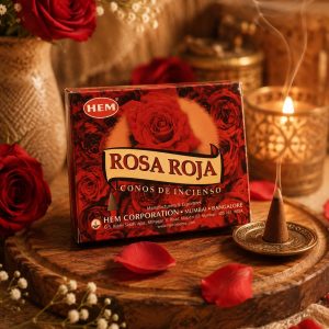 Incienso Rosa Roja - cono