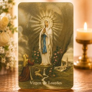 Estampa Virgen de Lourdes