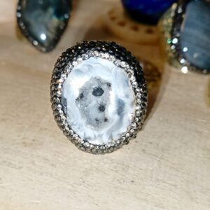 Anillo ágata Gris