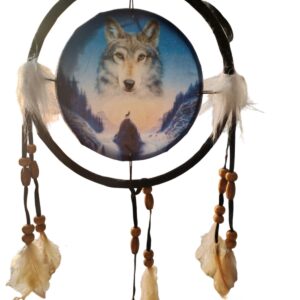 Atrapasueños lobo cósmico