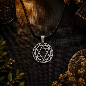 Colgante Estrella de David círculo