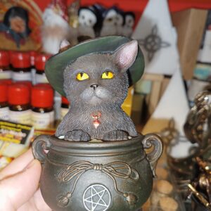 Figura Gato dentro del caldero