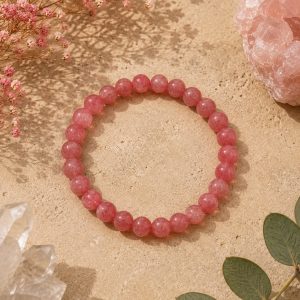 Cuarzo Fresa, pulsera grande