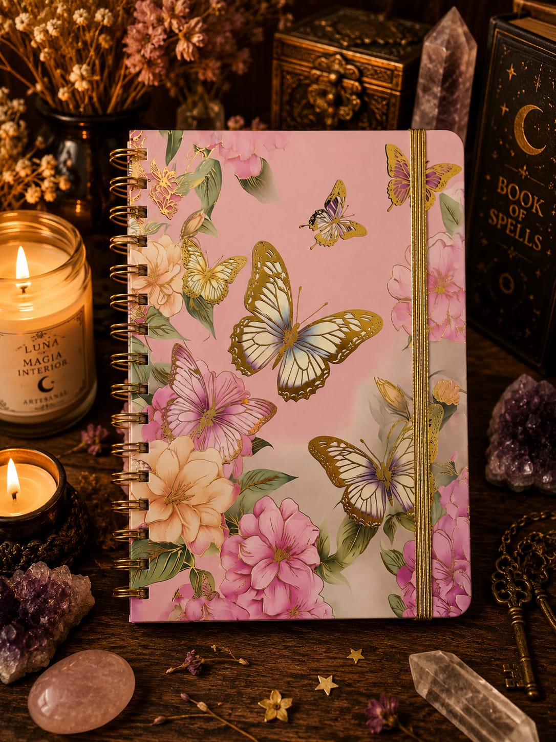 Cuaderno Flores y Mariposas