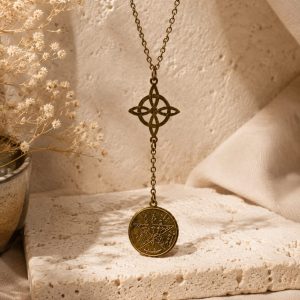 Collar Doble protección Acero Tetragramaton serigrafia dorado