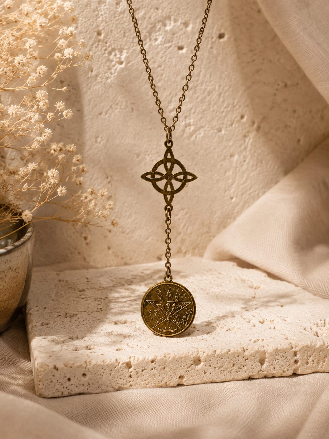 Collar Doble protección Acero Tetragramaton serigrafia dorado