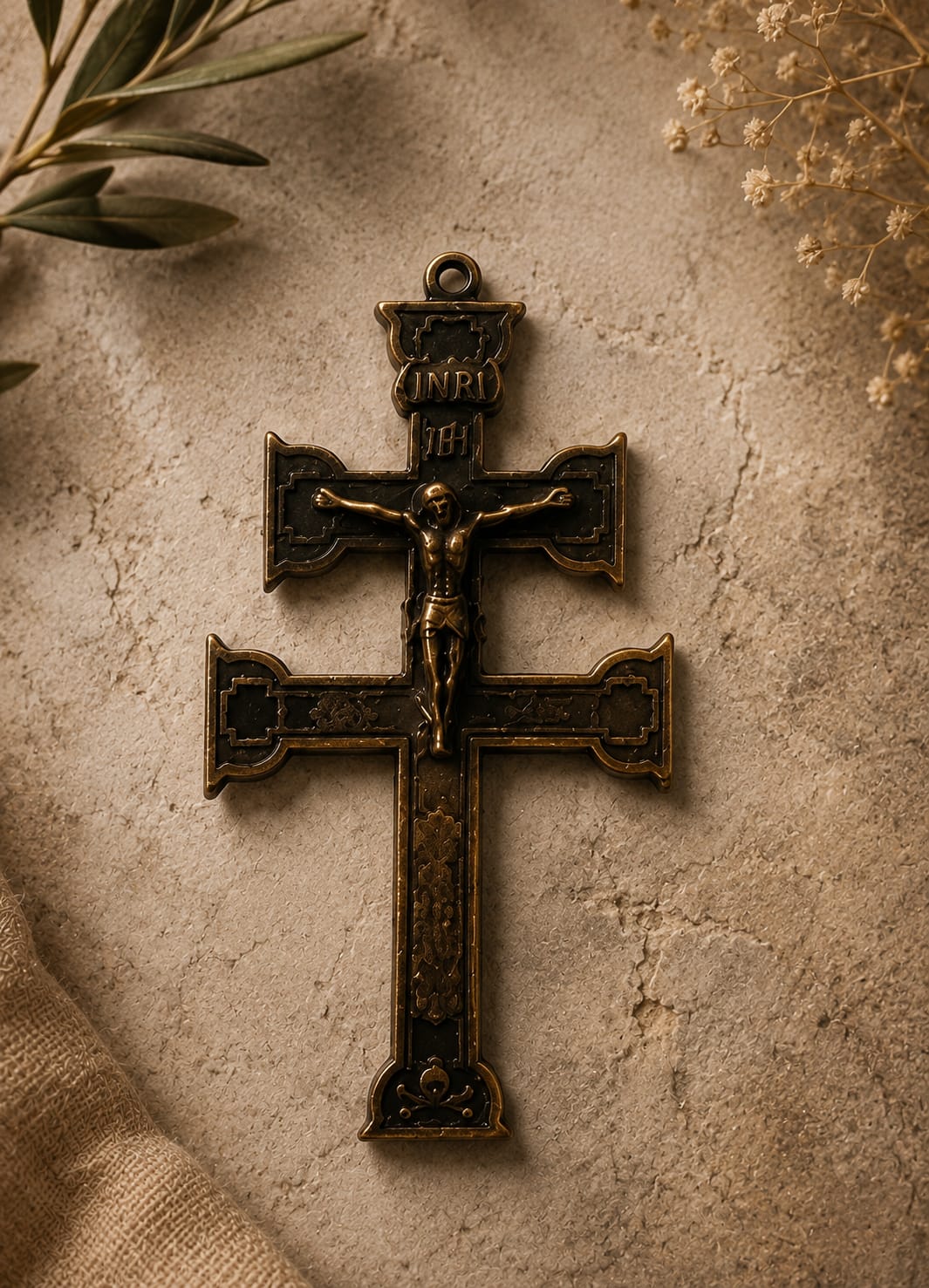 Cruz de Caravaca - Grabado por dos caras