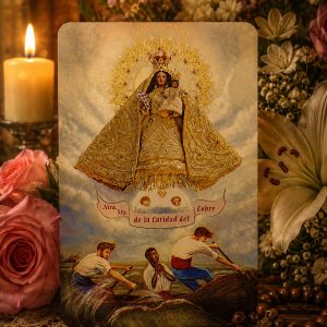 Estampa Virgen Caridad del cobre