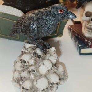 Figura Cuervo sobre craneos