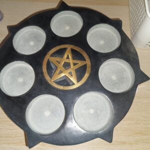 porta velas pentagrama - oferta por defecto