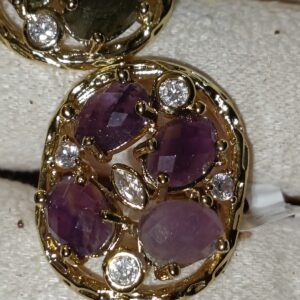 Anillo amatista acero