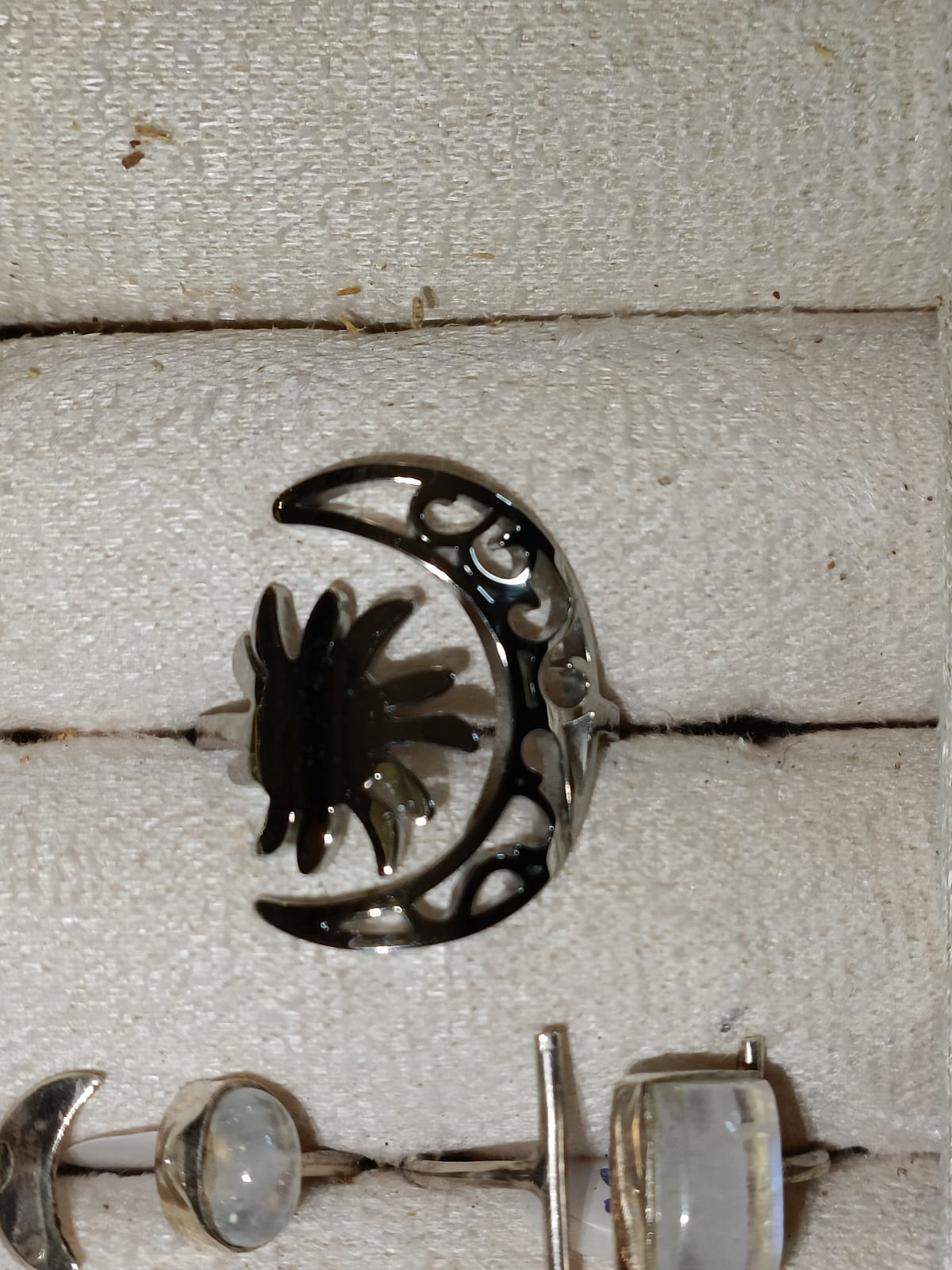 Anillo Sol y Luna acero