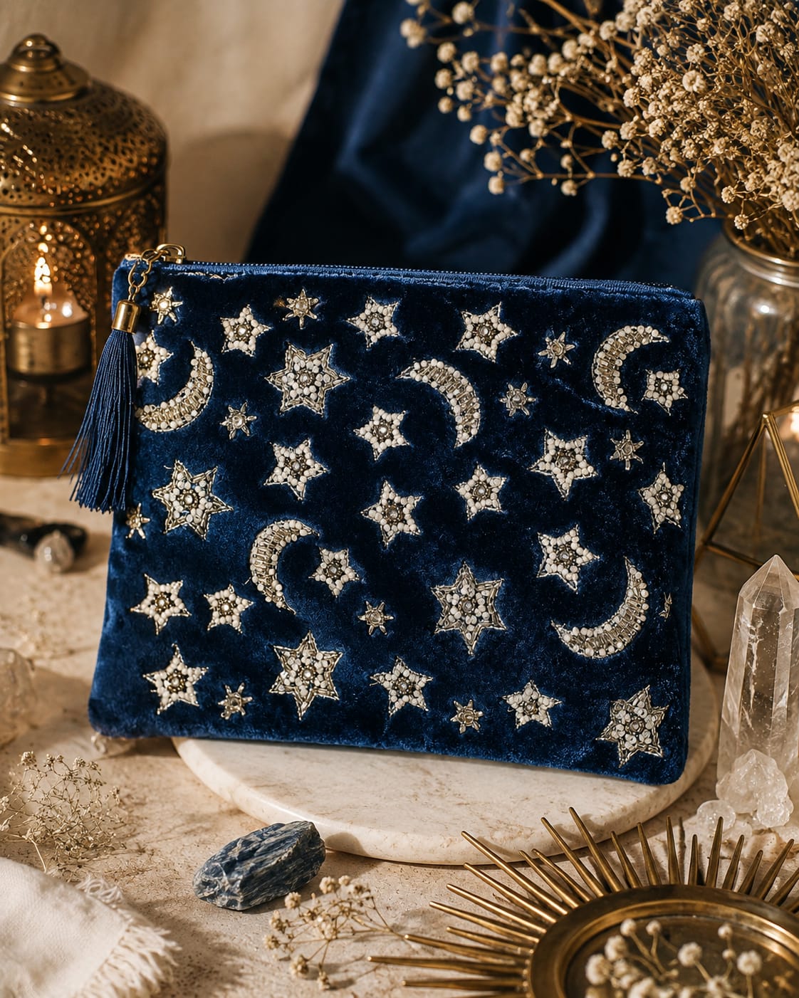 Bolsa tarot luna y estrellas
