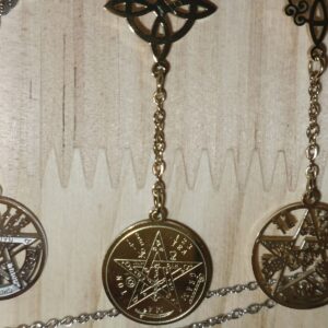 Collar Doble protección Acero Tetragramaton serigrafia dorado