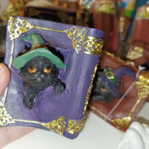 Figura gato travieso - morado