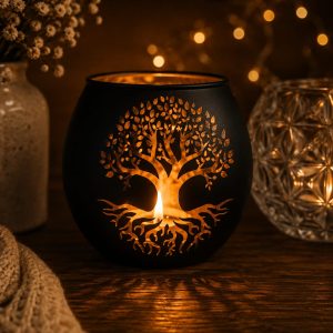 Porta velas árbol de la vida