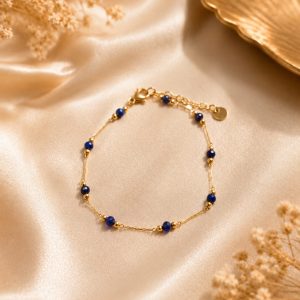 pulsera cristal azul noche