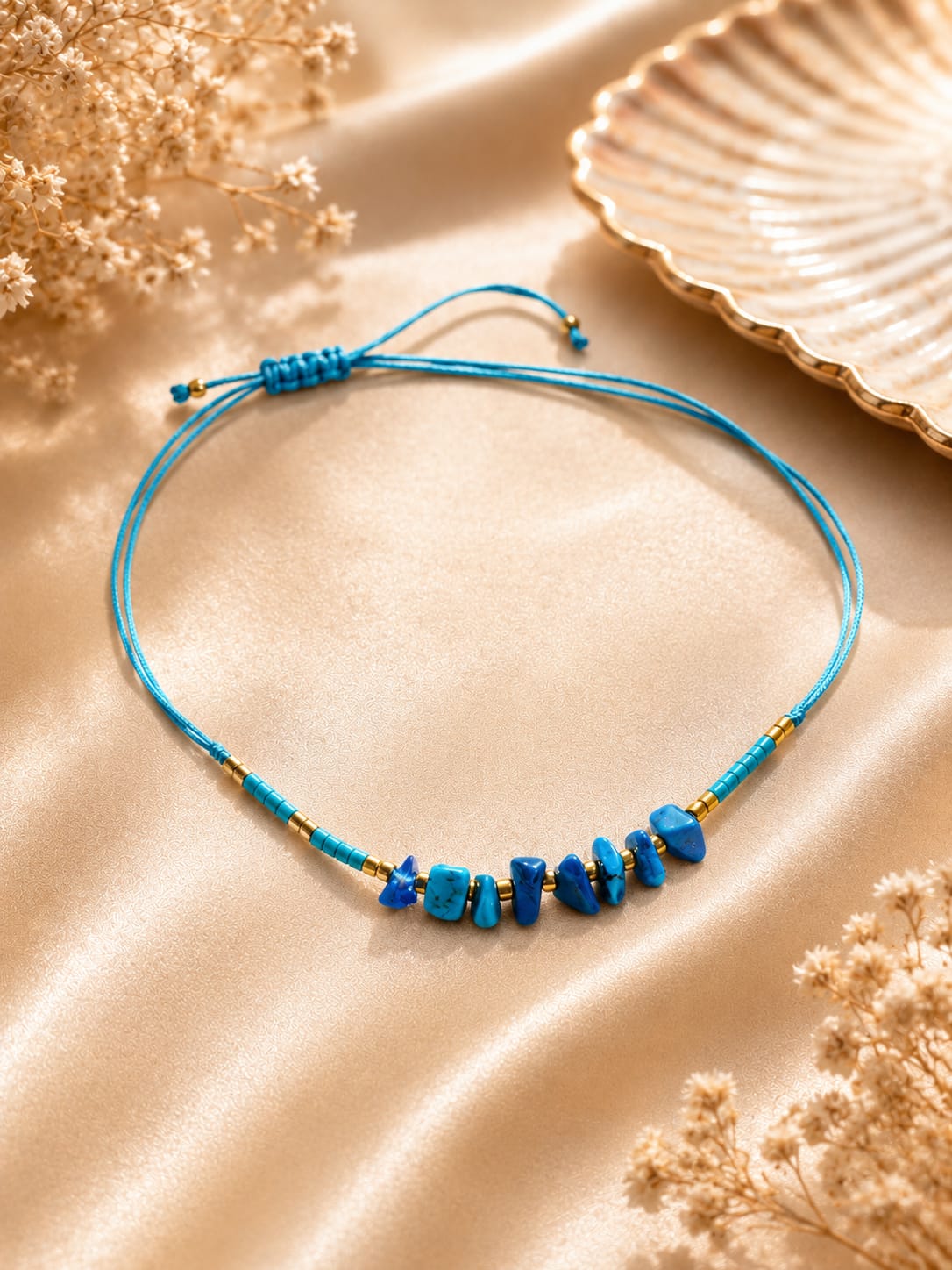 Pulsera piedras azules