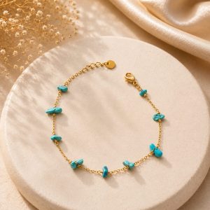 pulsera piedras azules