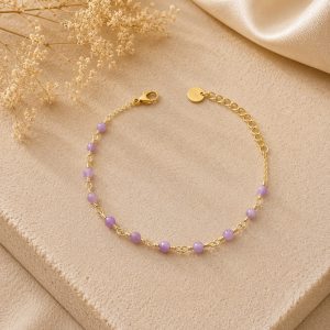 pulsera cristal morado